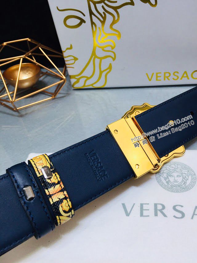 VERSVE男士皮帶 範思哲高端3D美杜莎腰帶扣雙面用皮帶  jjp1159